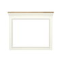 Hanah Home Espejo Decorativo de Tablero de Partículas Crema y Roble